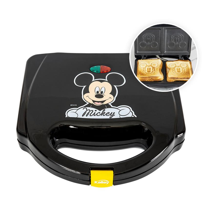 Sanduchera KALLEY Mickey Mouse De Disney K-DSM101N Negra